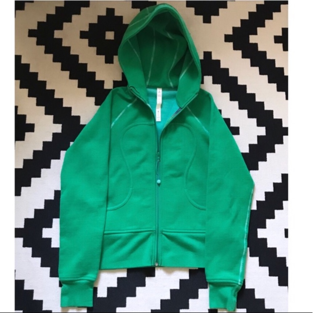 LULULEMON green scuba jacket